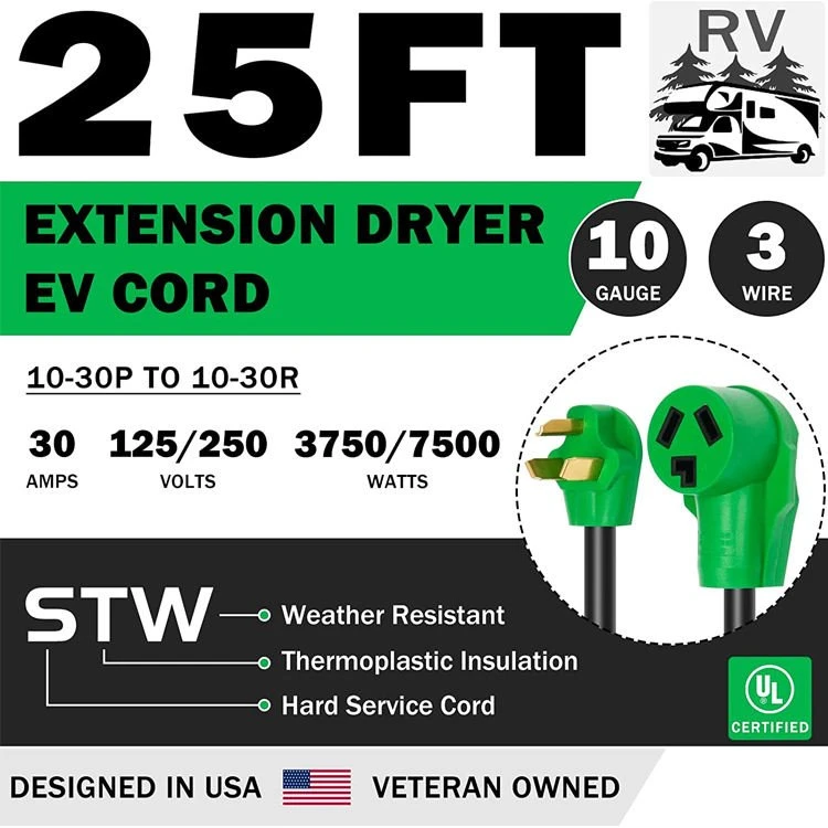 50 amp rv cord 25 ft